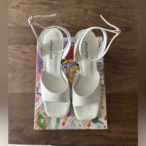 Jeffrey Campbell White Sandals